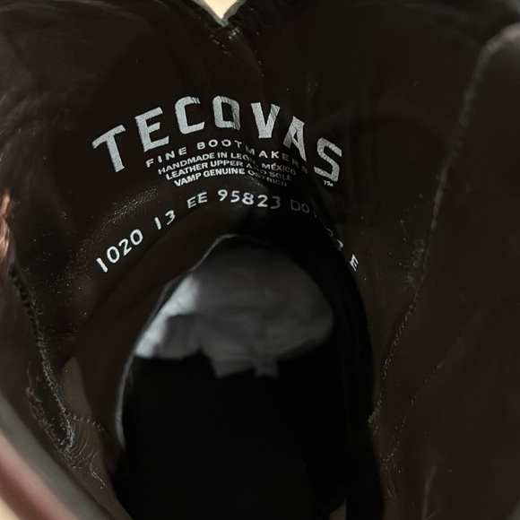 Tecovas The Zane in Mahogany Ostrich Size 13EE